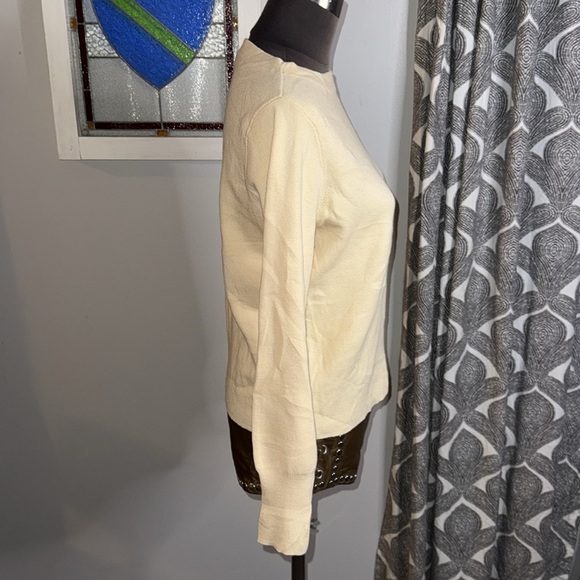 J Crew Merino Wool/ Cotton Blend Boat Neck Sweater - Picture 6 of 8